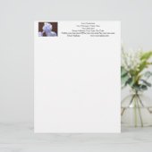 Blue Iris Blume custom Letterhead Irises Briefkopf (Stehend Vorderseite)