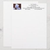 Blue Iris Blume custom Letterhead Irises Briefkopf (Vorne/Hinten)