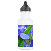 Blue Iris Blume Edelstahlflasche (Rechts)