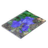 Blue Iris Blume Notebook Notizblock (Linke Seite)
