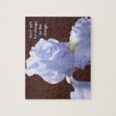 Blue Iris Blume rätseln einzigartige Geschenke Puzzle (Vertikal)