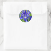 Blue Iris Blume Stickers (Tasche)