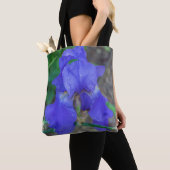Blue Iris Blume Tote Beutel Tasche (Von Nahem)