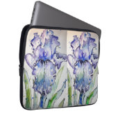 Blue Iris Blumenstrauß-Blume Laptopschutzhülle (Vorne Rechts)