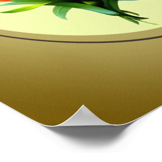 Blue Iris Bouquet Poster (Ecke)