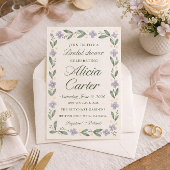 Blue Iris Bridal Shower Invitations - Editable Einladung