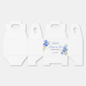 Blue Iris Bride to Be Something Blue Bridal Shower Geschenkschachtel (Ungeklappt)