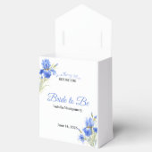 Blue Iris Bride to Be Something Blue Bridal Shower Geschenkschachtel (Geöffnet)