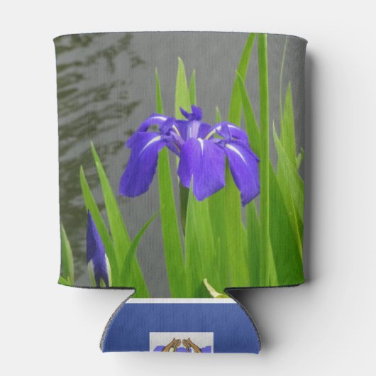 Blue Iris Can Cooler Dosenkühler (Rückseite)