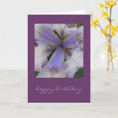 Blue Iris Card Karte (Gelbe Blume)