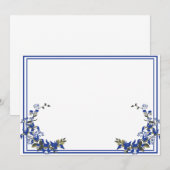 Blue Iris Einladung (Vorne/Hinten)