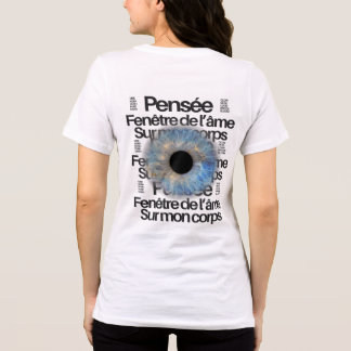 Blue Iris Eye – Fenster der Seele Grafik T-Shirt Tri-Blend Shirt