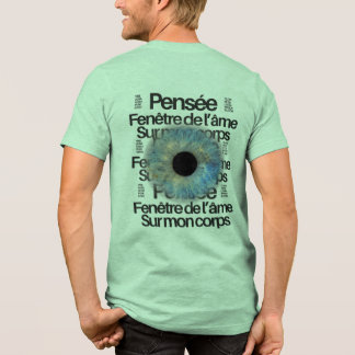 Blue Iris Eye – Fenster der Seele Grafik T-Shirt Tri-Blend Shirt
