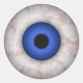 Blue Iris Eyeball Sticker (Vorderseite)