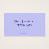 Blue Iris floral Design Personalisierte Geschenkka (Rückseite)