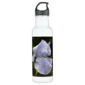 Blue Iris Floral Trinkflasche (Vorderseite)