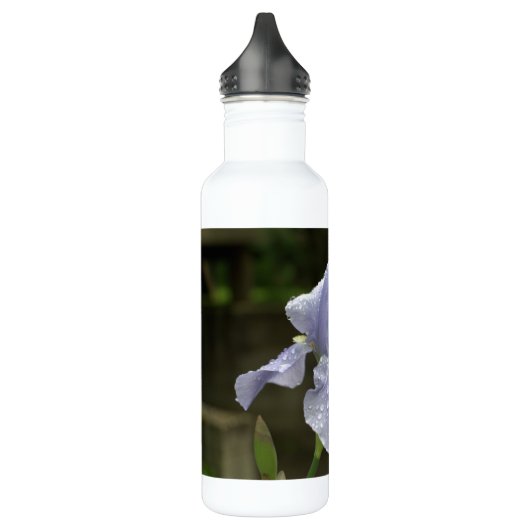 Blue Iris Floral Trinkflasche (Links)