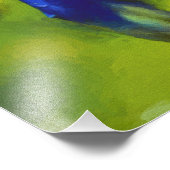 Blue Iris Fotodruck (Ecke)