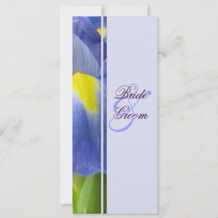 Blue Iris Hochzeitseinladung Einladung