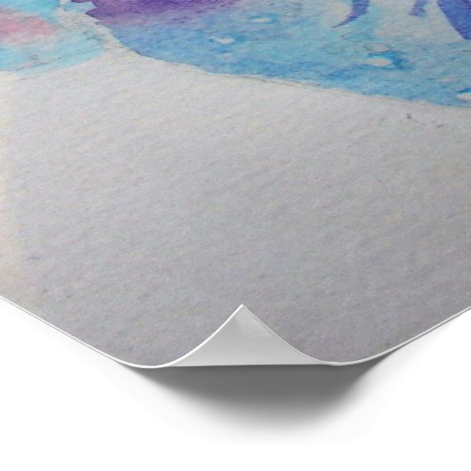 Blue Iris Irises Blumenposter Blume Poster (Ecke)