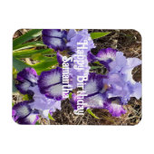 Blue Iris Irish Blume Blume Bluoral Birthday Magnet (Horizontal)