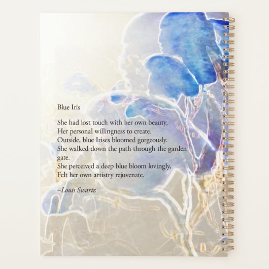 Blue Iris Planner Planer (Rückseite)