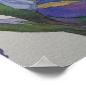 Blue Iris Poster (Ecke)