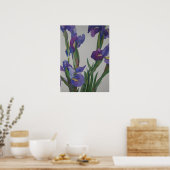 Blue Iris Poster (Küche)