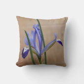 Blue Iris Reticulata Cushion Kissen (Vorderseite)
