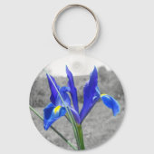 Blue Iris Schlüsselanhänger (Vorderseite)