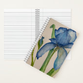 Blue Iris Spiral Notebook Notizblock (Innen)