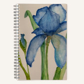 Blue Iris Spiral Notebook Notizblock (Vorderseite)