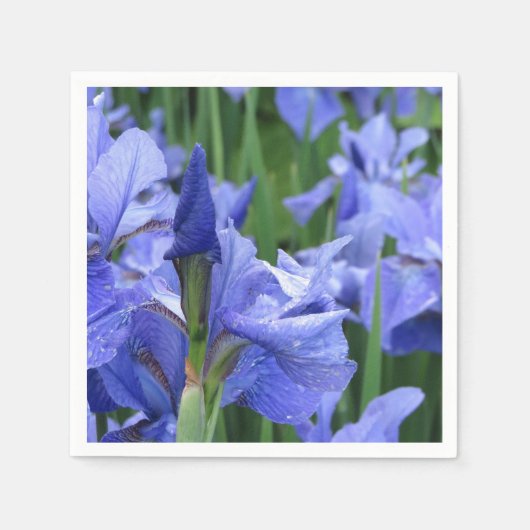 Blue Iris Table Napkin Serviette (Vorderseite)