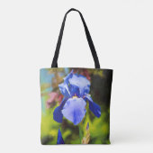 Blue Iris Tasche (Rückseite)