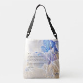 Blue Iris Tasche (Rückseite)