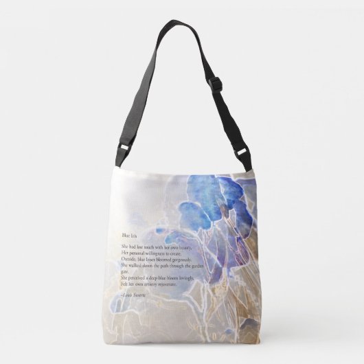 Blue Iris Tasche (Rückseite)