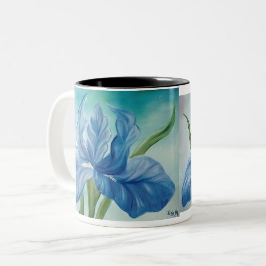 Blue Iris Tasse (Vorderseite Links)