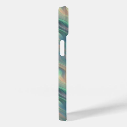 Blue Iris Wavy Texture Case-Mate iPhone Hülle (Rückseite / Rechts)