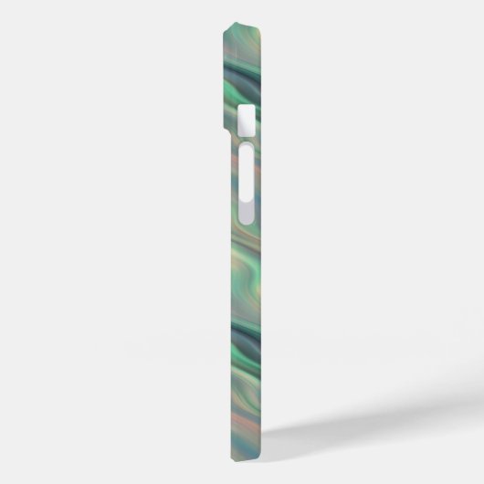 Blue Iris Wavy Texture Case-Mate iPhone Hülle (Rückseite / Links)