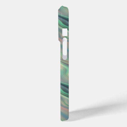 Blue Iris Wavy Texture Case-Mate iPhone Hülle (Rückseite / Links)