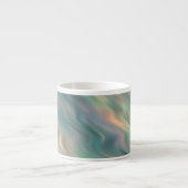 Blue Iris Wavy Texture Espressotasse (Vorderseite)
