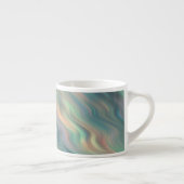 Blue Iris Wavy Texture Espressotasse (Rechts)