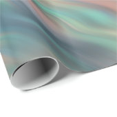 Blue Iris Wavy Texture Geschenkpapier (Rolleneckpunkt)