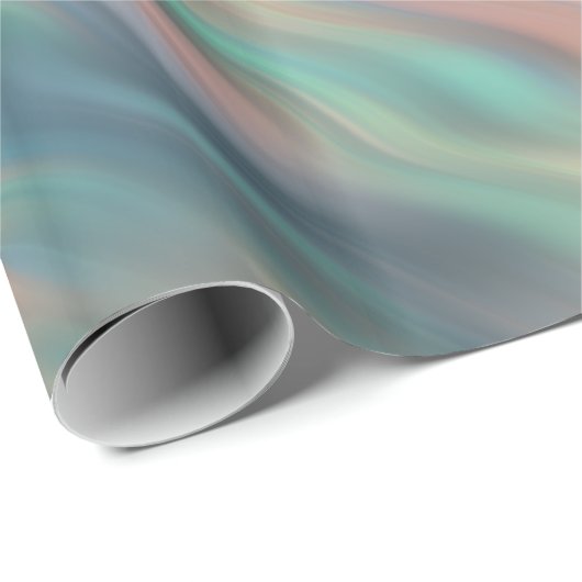 Blue Iris Wavy Texture Geschenkpapier (Rolleneckpunkt)