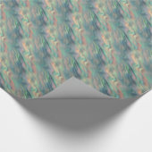 Blue Iris Wavy Texture Geschenkpapier (Ecke)