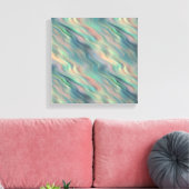 Blue Iris Wavy Texture Leinwanddruck (Insitu (Wohnzimmer))