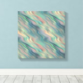 Blue Iris Wavy Texture Leinwanddruck (Insitu (Holzboden))