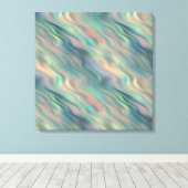 Blue Iris Wavy Texture Leinwanddruck (Insitu (Holzboden))