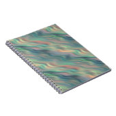 Blue Iris Wavy Texture Notizblock (Rechte Seite)