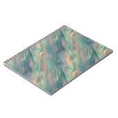 Blue Iris Wavy Texture Notizblock (Linke Seite)